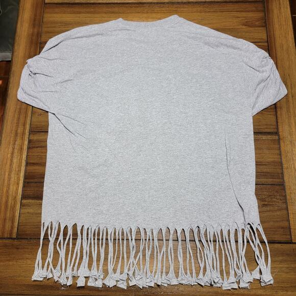 Gildan Grey Tee  w/ Fringe Thanksgiving "Talk Turkey" - Size XL - Picture 4 of 5